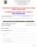 Form Application For Professional Fundraiser/mandatory Addendum Form To License Application