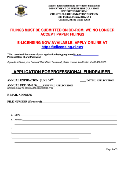 Form Application For Professional Fundraiser/mandatory Addendum Form To License Application Printable pdf