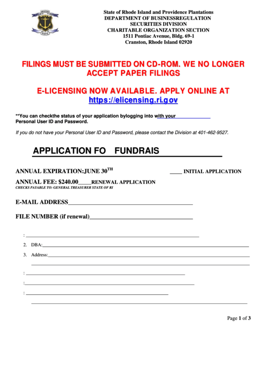 Form Application For Fund Raising Counsel/mandatory Addendum Form To License Application Printable pdf