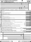 Form 541-qft - California Income Tax Return For Qualified Funeral Trusts - 2012