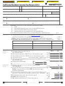 Form 540 2ez - California Resident Income Tax Return - 2012