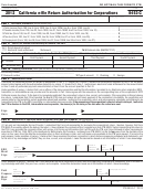 Form 8453-c - California E-file Return Authorization For Corporations - 2012