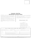Declaration Of Personal Property - Short Form - Connecticut - 2010