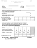 Form Tol 2210 - Statement And Computation Of Penalty And Interest For Underpayment Of Estimated Toledo Tax - 2012