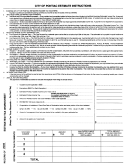 Estimated Tax Worksheet - City Of Pontiac - 2005