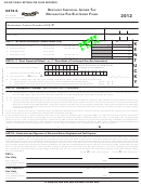Form 8879-k Draft - Kentucky Individual Income Tax Declaration For Electronic Filing - 2012