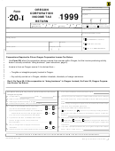Form 20-i - Oregon Corporation Income Tax Return - 1999