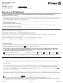 Form Usa-381 - Systematic Withdrawal - 2015