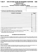 Form T-205 P - Individual Consumer's Use/sales Tax Return - 1999