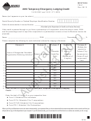 Montana Form Telc Draft - Temporary Emergency Lodging Credit - 2010