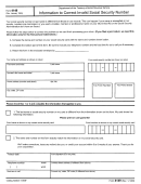 Form 4149 - Information To Correct Invalid Social Security Number January 1993