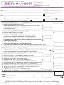Form Il-1120-st - Small Business Corporation Replacement Tax Return - 2002