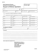 Form 04703 - Request To Withdraw Application
