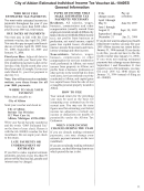 Form Al-1040es - City Of Albion Estimated Individual Income Tax Voucher - 2005-2006 Printable pdf