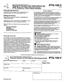 Form Ifta-100-v - Payment Voucher For Ifta Returns Filled Electronically - 2003