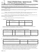 Form It-260.1 - Change Of Resident Status - Special Accruals Printable pdf