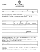 Form St 4 - Certificate Of Exemption - Out Of State Dealer October 1984