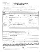 Form 51a125 - Application For Purchase Exemption Sales And Use Tax
