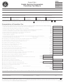 Form P.s.1 - Public Service Corporation Franchise Tax Return - 2003 Printable pdf