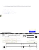 Form Rpc - Personal Income Tax Return Payment Coupon - 2003