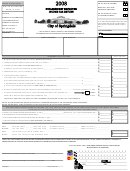 Form Nre - Non-Resident Employee Income Tax Return - 2008 Printable pdf