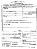 Employer's Registration Report For Newark Payroll Tax 2005 - New Jersey Division Of Tax Abatement And Special Taxes
