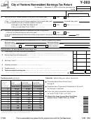 Form Y-203 - City Of Yonkers Nonresident Earnings Tax Return - 2000