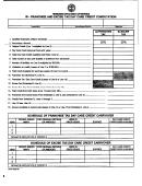 W-franchise And Excise Tax Day Care Credit Computation Form