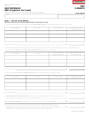 Fillable Form C-8000itc - Michigan Sbt Investment Tax Credit - 2007 Printable pdf