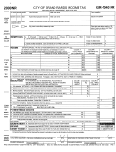 Form Gr-1040 Nr - City Of Grand Rapids Income Tax - 2000
