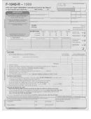 Form F-1040-r - City Of Flint Resident Individual Income Tax Return - 1999