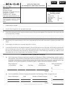 Form Bca-13.45 - Application For Withdrawal And Final Report