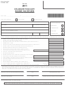Delaware Form 400 - Fiduciary Income Tax Return - 2011