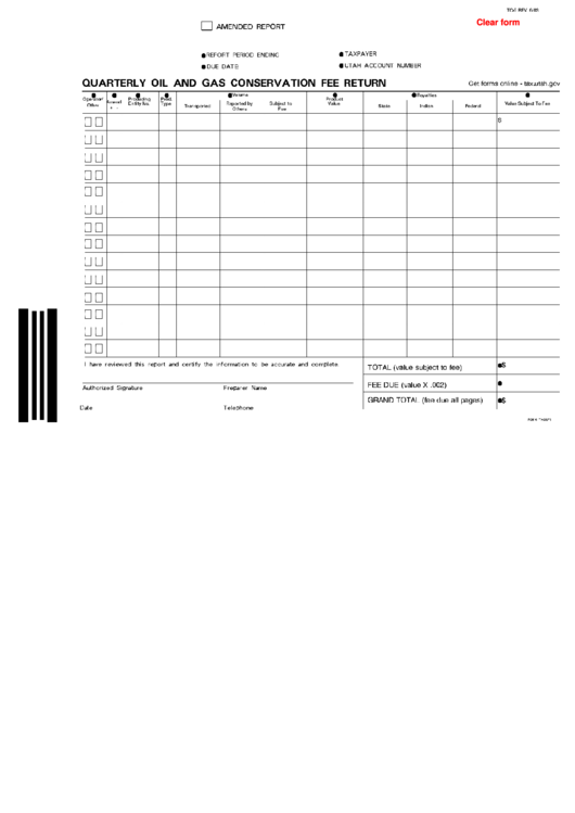Form Tc-5 - Amended Report - 2003 Printable pdf