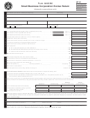 Form 355sbc - Small Business Corporation Excise Return - 2012 Printable pdf