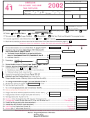 Form 41 - Oregon Fiduciary Income Tax Return - 2002