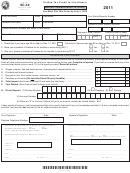 Form Sc-40 - Unifi Ed Tax Credit For The Elderly - 2011