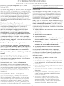Montana Form Nol Instructions - Montana Net Operating Loss (Nol) And Federal Nol - 2014 Printable pdf