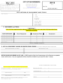 Form Cr-2 - Return Of Machinery And Tools - 2013 Printable pdf