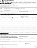 Form Rl-57 - Dumping Certificate For Illinois Tax-free Alcoholic Liquors - 1999