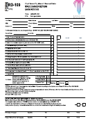 Form Rd-109 - Wage Earner Return - Earnings Tax