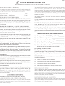 Form D-1040 (r) - City Of Detroit Income Tax Resident Instructions - 2006