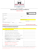 Occupational License Tax Renewal Form - City Of Oak Grove Printable pdf