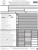 Form Ft: 1-1 - Foreign Corporation Franchise Tax Return, Permit Application, And Annual Report - 1999