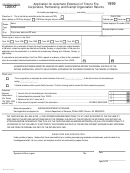 Arizona Form 120ext - Application For Automatic Extension Of Time To File Corporation, Partnership, And Exempt Organization Returns - 1999