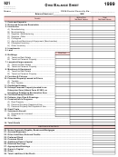 Tax Form 921 - Ohio Balance Sheet - 1999