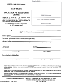 Form Mllc-1 - Applica Tion For Reserv A Tion Of Name - State Of Maine Secretary Of State