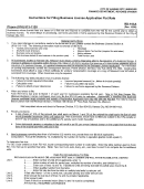 Form Rd-103a - Instructions For Filing Business License Application Flat Rate - City Of Kansas City