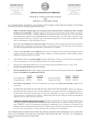 General Filing Instructions For Arizona Corporations