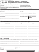 Form Rl-48 - Application For Certificate Of Registration To Warehouse Alcoholic Liquors For Compensation - Illinois Department Of Revenue
